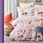 سرویس کاور لحاف دونفره 4 تکه مدل ELIA PEMBE سایز KING