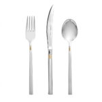 سرویس قاشق و چنگال 84 پارچه مدل NIL GOLD - تصویر 2